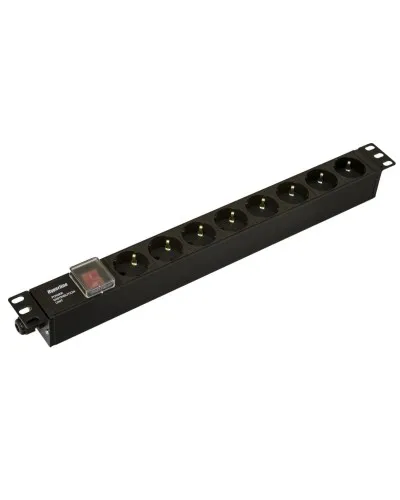 SHE19-8SH-S-CB. Блок розеток 19. Hyperline в Санкт-Петербурге