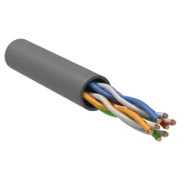 GENERICA U/UTP кат. 5E 100МГц 4 пары PVC INDOOR серый (BC1-C5E04-111-100-G). Кабель «витая пара» (LAN) для структурированных систем связи. IEK