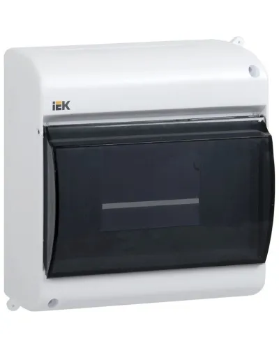 Корпус пластиковый КМПн 2/6 IP30 белый KREPTA 3 (MKP42-N-06-30-09). Щиток модульный с прозрачной дверцей, настенный. IEK в Санкт-Петербурге