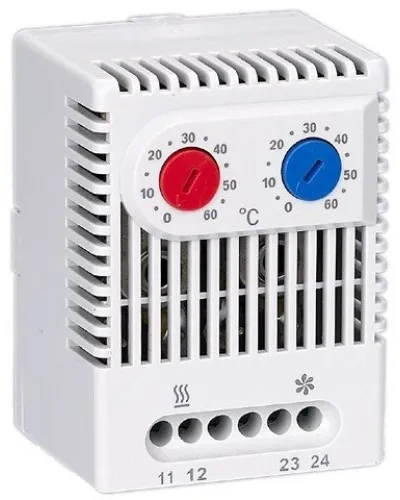 Термостат двухканальный от 0 до +60°C NO+NC (YCE-DTNO-NC-60). Термостат двухканальный. IEK в Санкт-Петербурге
