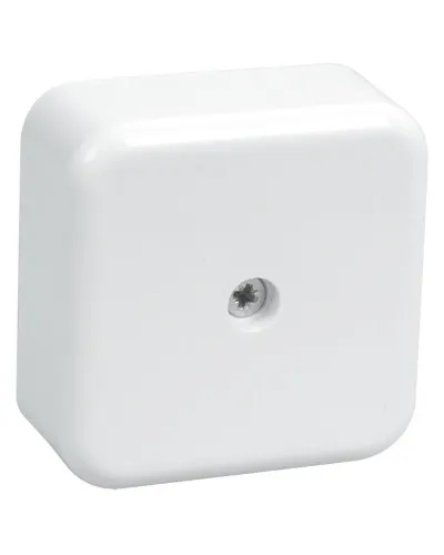 Коробка распаячная КМ41206-01 50х50х20 открытой проводки (4 клеммы 3 мм²) белая (UKO10-050-050-020-K01). Коробка распаячная безгалогенная (HF). IEK в Санкт-Петербурге