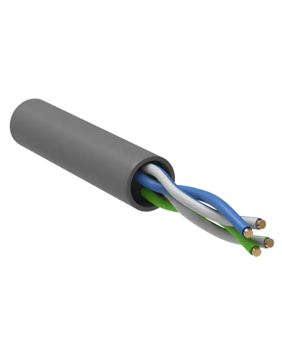 GENERICA U/UTP 5E 24AWG 2PR PVC серый (BC1-C5E02-111-100-R-G). Кабель «витая пара» (LAN) для структурированных систем связи. IEK в Санкт-Петербурге