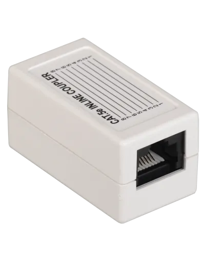 CS70-1C5EU. Проходной адаптер категория 5Е UTP тип RJ45-RJ45, белый. ITK в Санкт-Петербурге