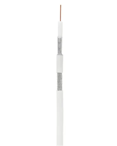 RG-6 CCS, In, PVC (UEC-C2-32123A-WT-1). Кабель коаксиальный омедненный. NETLAN в Санкт-Петербурге