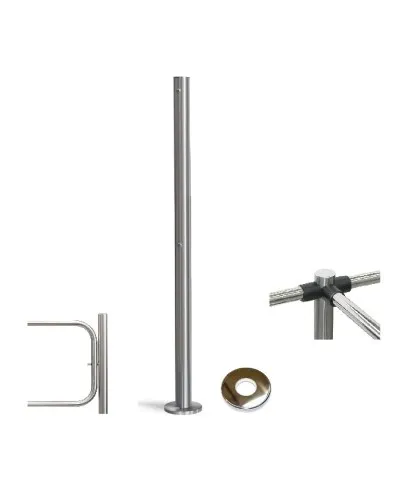 PERCo-BH02 2-16 с крышкой. Стойка с отверстием под стопорный механизм поворотной секции. PERCo в Санкт-Петербурге
