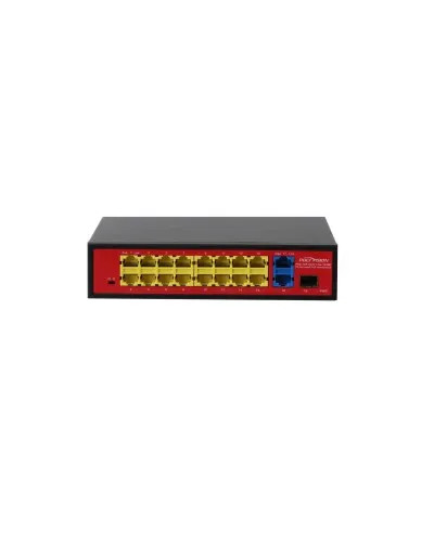 PND-16P-2G1F Lite (180W). Коммутатор неуправляемый 18-портовый с PoE. Polyvision в Санкт-Петербурге