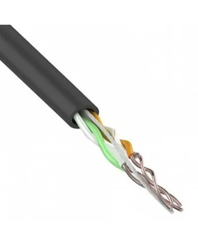 U/UTP, CAT 5e, PE, 2PR, 24AWG, OUTDOOR, SOLID, черный, 305м, REXANT (01-0025). Кабель «витая пара» (LAN) для структурированных систем связи. Rexant в Санкт-Петербурге