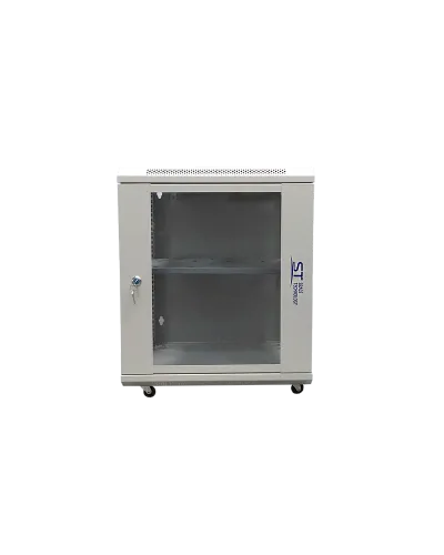 ST-NC12U600 (серый) С ПОЛКОЙ. Шкаф телекоммуникационный 19 настенный 12U. Space Technology в Санкт-Петербурге