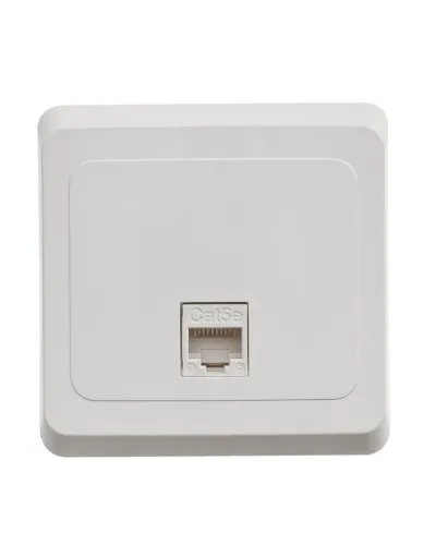Этюд розетка RJ45, кат. 5Е, 1-местная, в сборе, скрытой установки, белый (KOMC-001B). Розетка компьютерная. Systeme Electric в Санкт-Петербурге