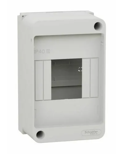 City9 Box XS 4 модуля без дверцы, белый (EZ9EAA104). Щиток модульный. Systeme Electric в Санкт-Петербурге