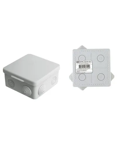 Коробка ОП 80х80х50мм, крышка, IP54, 7вх. (SQ1401-0512). Распаячная коробка. TDM ЕLECTRIC в Санкт-Петербурге