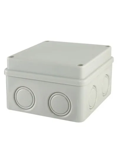 Коробка ОП 110х110х70мм, крышка на винтах, IP55, 8вх., без гермовводов (SQ1401-0814). Распаячная коробка. TDM ЕLECTRIC в Санкт-Петербурге