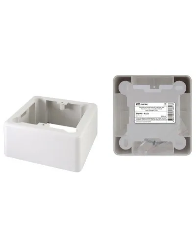 Коробка установочная ОП 85х85х42мм, 1-местная, подъемная, белая, IP20 TDM (SQ1401-0232). Коробка установочная ОП. TDM ЕLECTRIC в Санкт-Петербурге