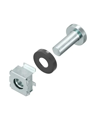 Комплект крепежный - винт, шайба, гайка для напольных 19 IT-корпусов CQE (50 шт) (R5CNS50). Комплект крепежный для напольных 19 IT-корпусов. ДКС в Санкт-Петербурге