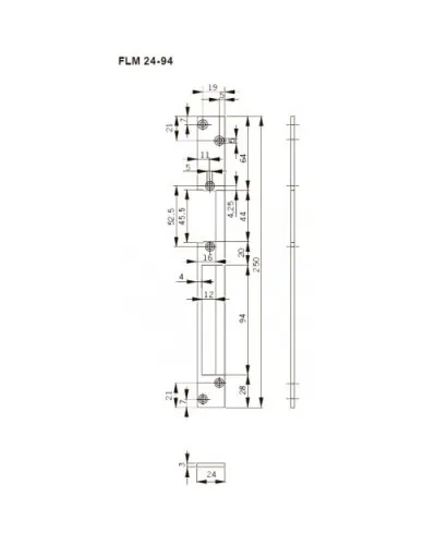 FLH24-94. Запорная планка длинная. dormakaba в Санкт-Петербурге