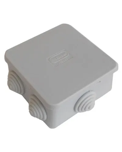Коробка JBS080 85х85х50, 6 вых., IP44, белая (44066W-1). Коробка монтажная. Экопласт в Санкт-Петербурге