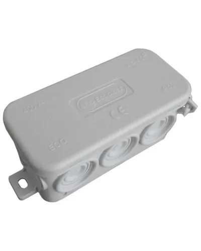 Коробка JBL090 90х42х40, 10 вых., IP55, серая (44055). Коробка монтажная. Экопласт в Санкт-Петербурге