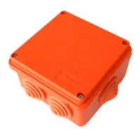 Коробка JBS100 100х100х55, 6P, (0,15-10мм²) 42367HF: Коробка монтажная, огнестойкая, без галогена