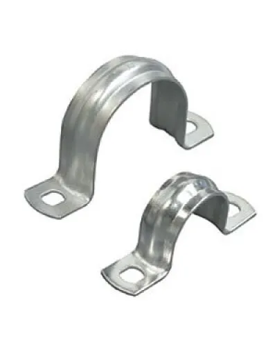 Скоба двухлапковая D50 с двумя отверстиями (50шт) (43650-50): Скоба оцинкованная в Санкт-Петербурге