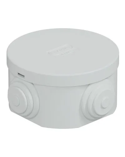 Коробка JBR065 D=65х35, 4 вых., IP44, белая (44004W-1). Коробка монтажная. Экопласт в Санкт-Петербурге