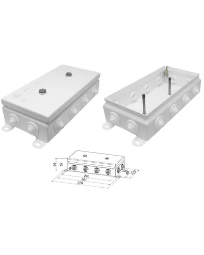 КМ IP55-1224. Коробка монтажная электротехническая. Гефест в Санкт-Петербурге