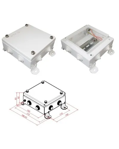 КМ IP55-1515. Коробка монтажная электротехническая. Гефест в Санкт-Петербурге