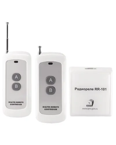 RR-101 + 2 пульта, 250-950 метров, двойное питание 12В и 220В. Комплект радиореле. ИПРо в Санкт-Петербурге