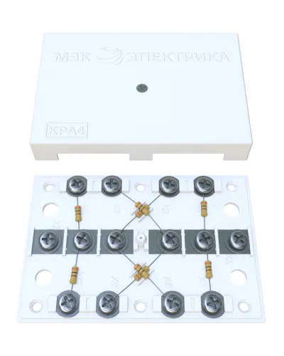 KRA-4 300 Om white (MEC42103). Коробка на 4 абонента. МЭК-Электрика в Санкт-Петербурге