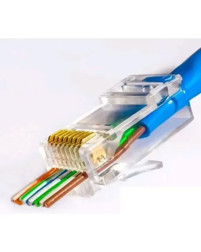 RJ-45 джек сквозной (8P8C) (100 шт). Разъем RJ-45. Прочие зарубежные в Санкт-Петербурге