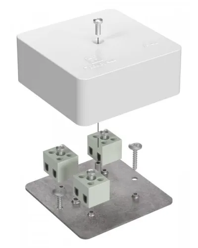 Коробка огнестойкая 75х75х30 (40-0450-FR1.5-6). Коробка огнестойкая для открытой установки. Промрукав в Санкт-Петербурге
