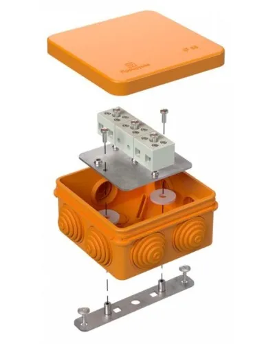 Коробка огнестойкая 80х80х40 (40-0210-FR2.5-6). Коробка огнестойкая для открытой установки. Промрукав в Санкт-Петербурге