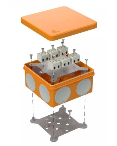 Коробка огнестойкая 60-0300-FR2.5-12 Е15-Е120 100х100х50. Коробка огнестойкая для открытой установки. Промрукав в Санкт-Петербурге